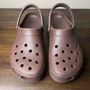 Crocs Brown Classic Clog Sandal Shoe US Men’s 11 Women’s 13